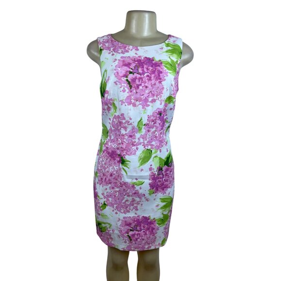 Alyx Womens Floral Print Dress Sleeveless Bright Pink & Green Size 2 - New - Picture 1 of 9